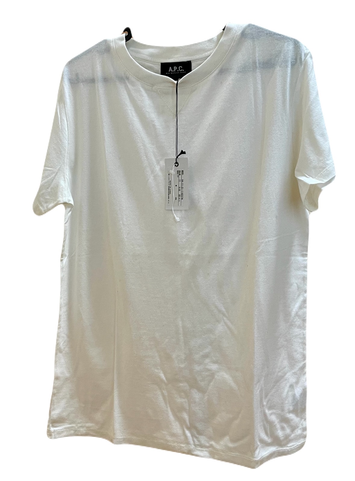 A.P.C. ショートスリーブ 袖ロゴTシャツ ホワイト XSサイズ