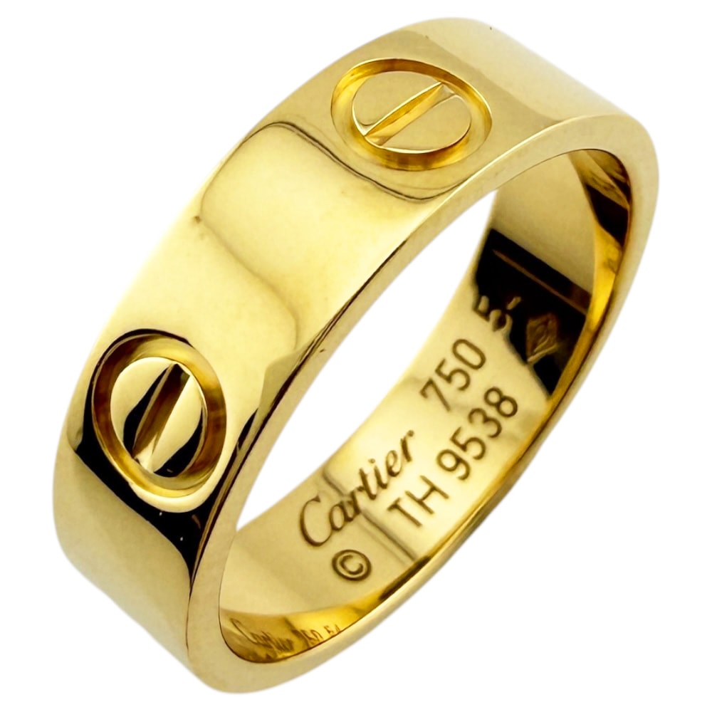 カルティエ ラブ リング 指輪 13.5号 18金 K18イエローゴールド レディース CARTIER  中古