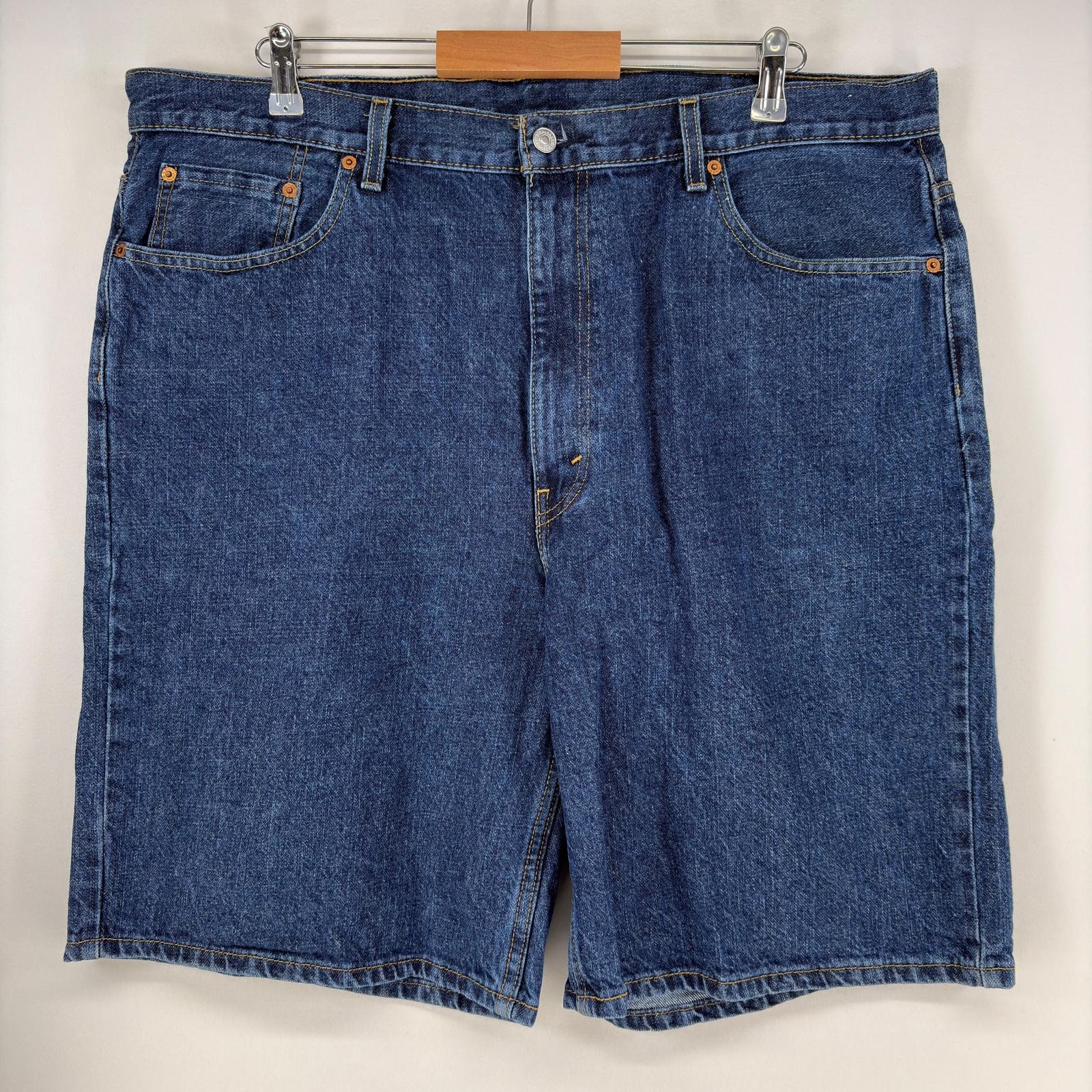 古着 リーバイス Levi's ショートパンツ 550 テーパード ジーパン デニム ハーフパンツ 大きいサイズ w42  ブルー メンズ