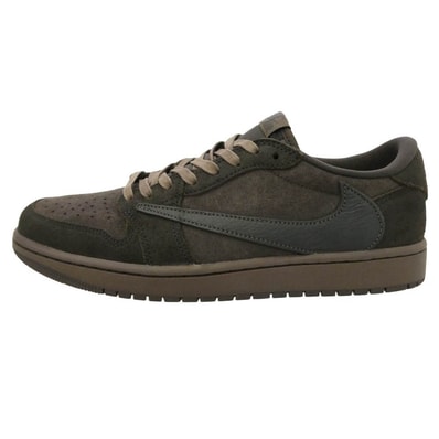 NIKE ナイキ DM7866-202 × Travis Scott トラヴィススコット【フェイクバスターズ鑑定済】Air Jordan 1 Low OG SP Velvet Brown and Dark Mocha AJ1 エアジョーダン ロー 【新古品】
