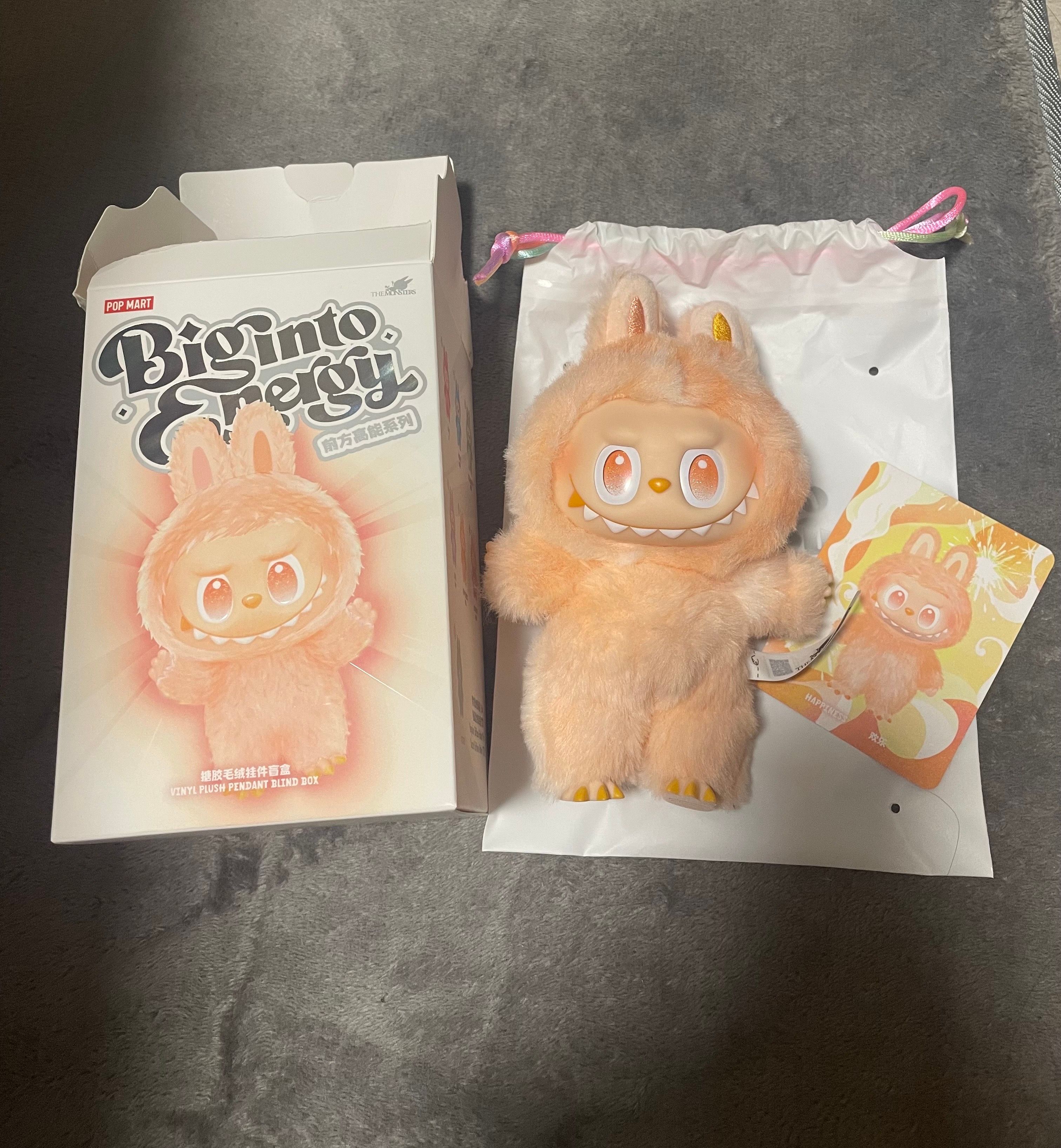 POP MART THE MONSTERS (LABUBU) Big into Energy Series Plush Pendant HAPPINESS