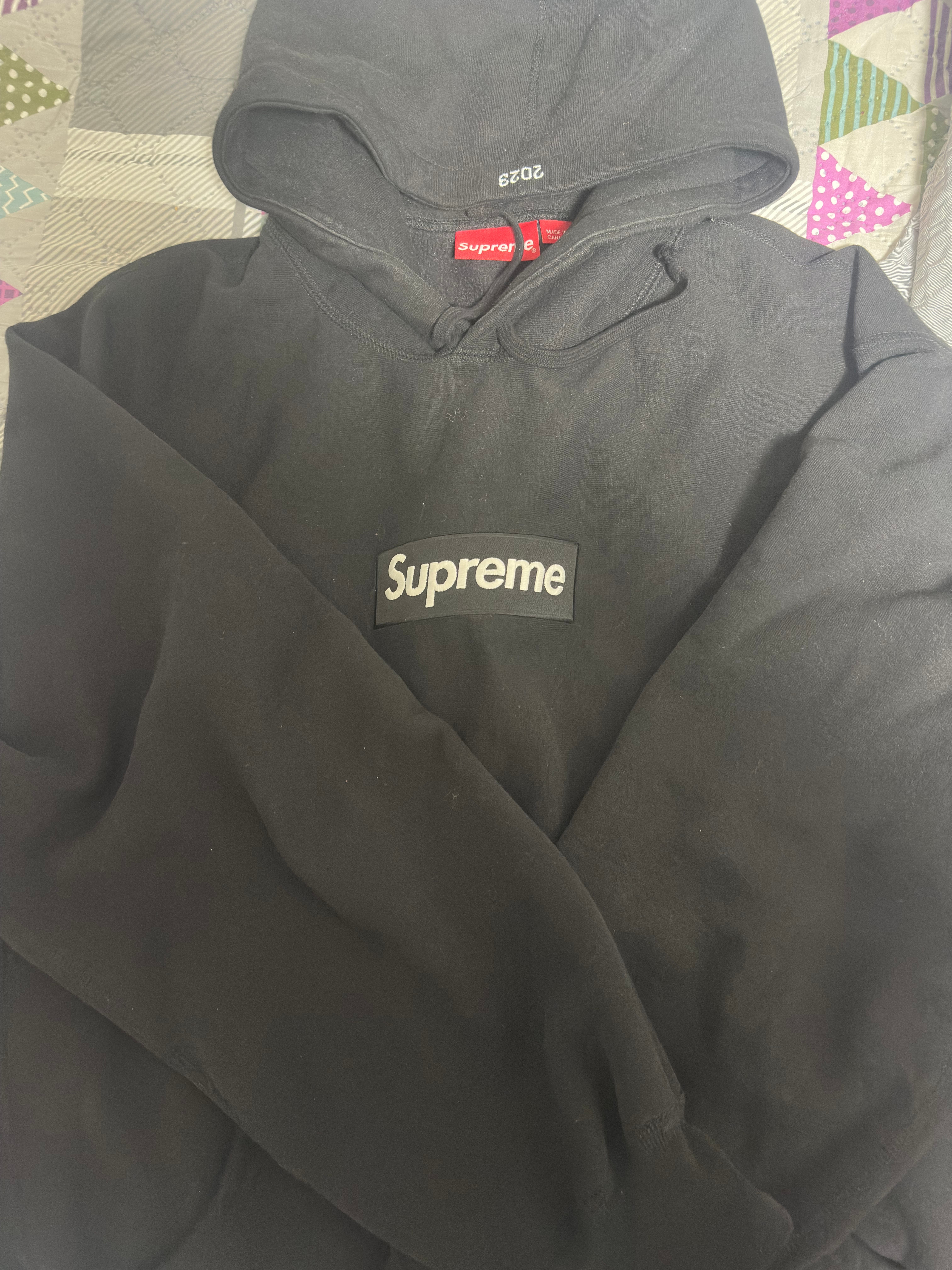 Supreme Box Logo Hooded Sweatshirt "Black" (23FW)