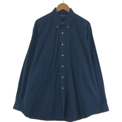 古着 ラルフローレン Ralph Lauren BLAKE 長袖 ボタンダウンシャツ メンズXL相当/eaa541274