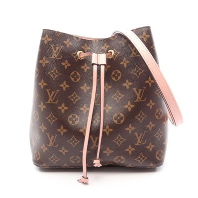 ルイ・ヴィトン LOUIS VUITTON ネオノエ ショルダーバッグ バッグ PVCコーティングキャンバス レザー モノグラム ローズプードル レディース ブラウン系 / ピンク系 M44022 【中古】