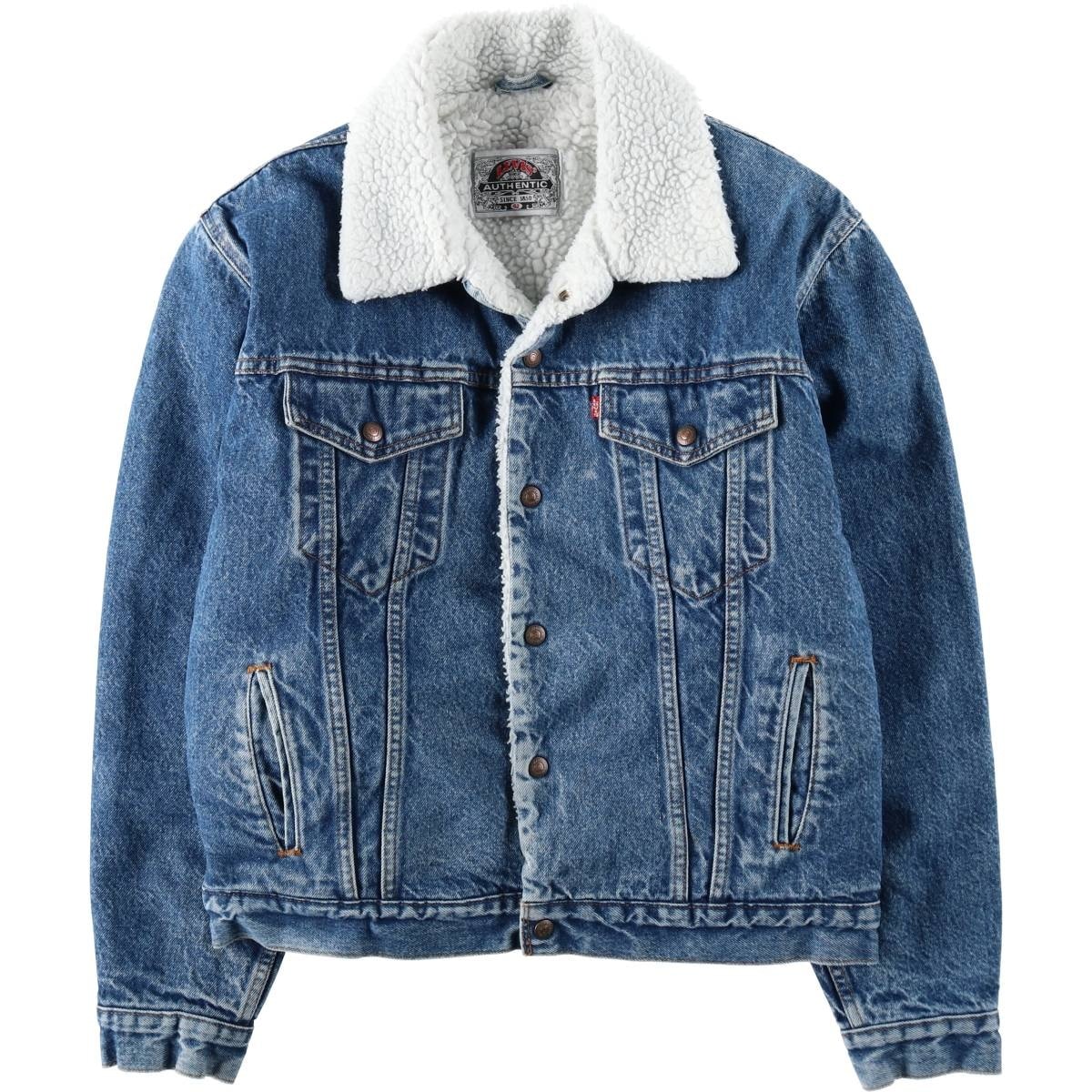 古着 90年代 リーバイス Levi's 中綿入り デニムボアジャケット メンズXL相当 ヴィンテージ/eaa632464