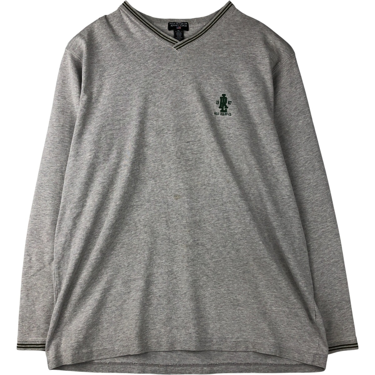 古着 ラルフローレン Ralph Lauren POLO JEANS COMPANY Vネック ロングTシャツ ロンT メンズXL相当/eaa589950