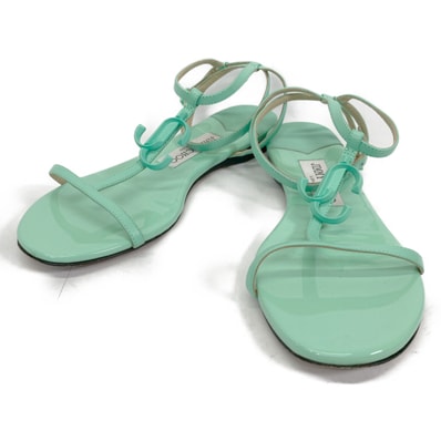 ジミーチュウ 【美品】ALODIE FLAT MAIAMI MINT ストラップ 37