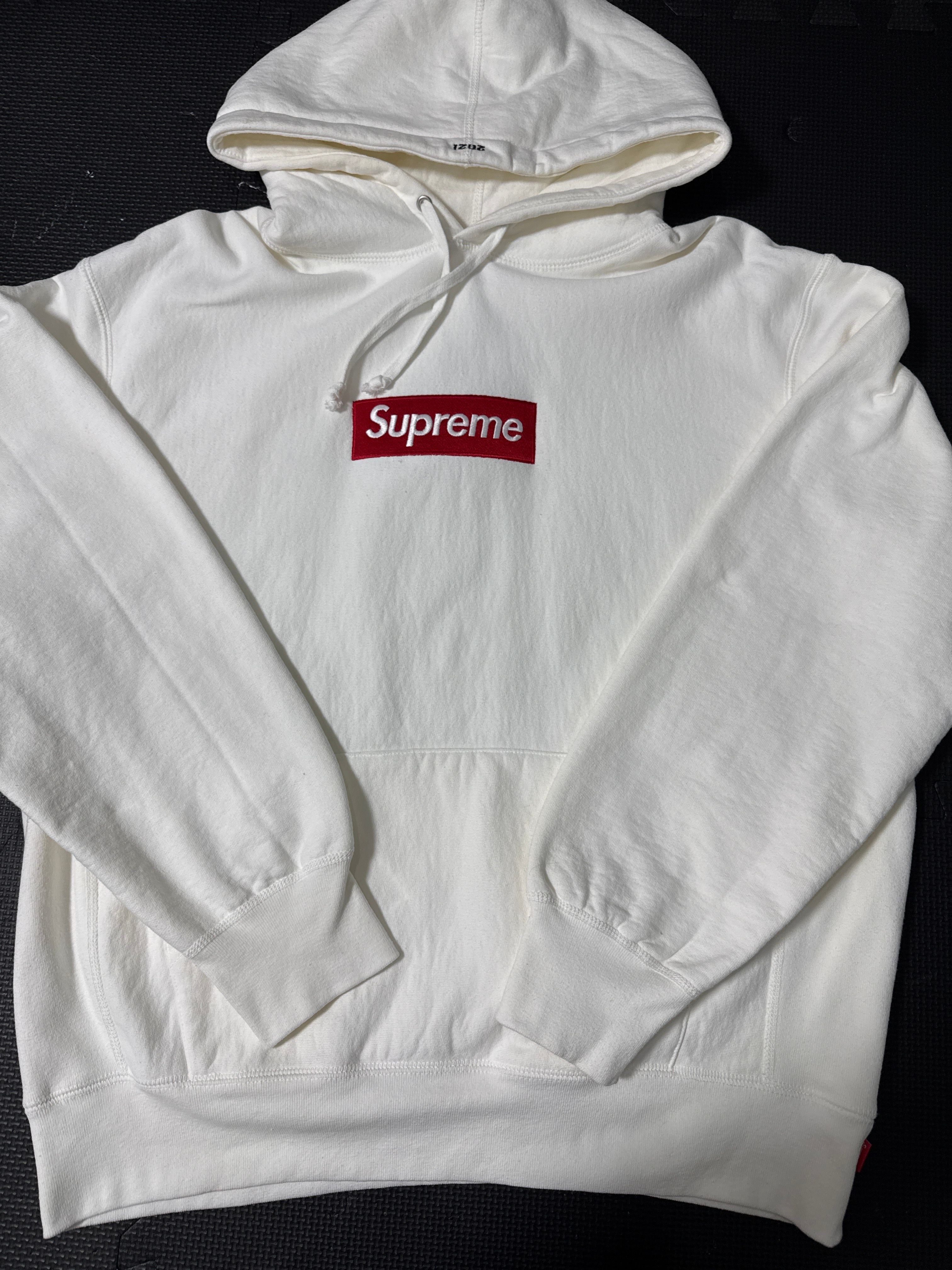 Supreme Box Logo Hooded Sweatshirt "White" (21FW)