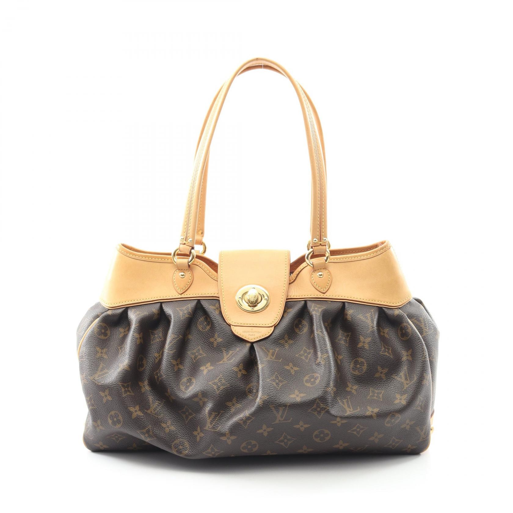 ルイ・ヴィトン LOUIS VUITTON ボエシMM ショルダーバッグ バッグ PVCコーティングキャンバス レザー モノグラム レディース ブラウン系 M45714 【中古】