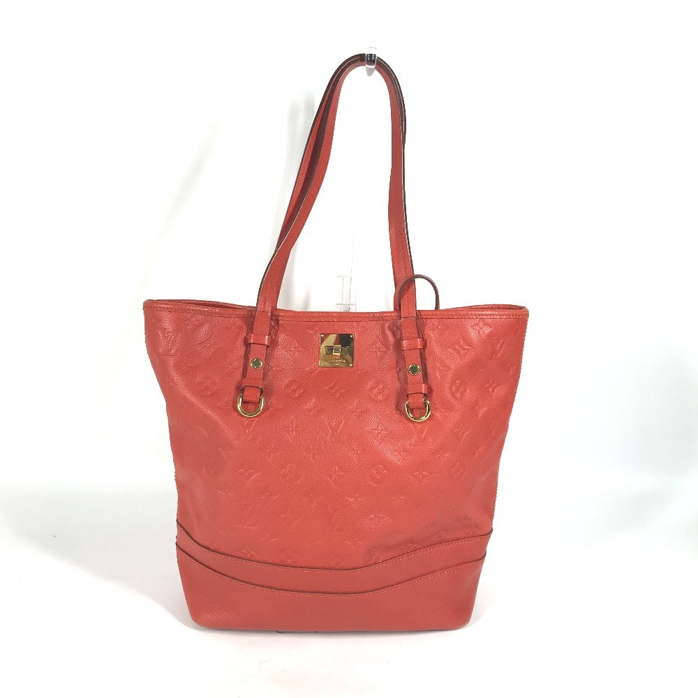 ルイヴィトン LOUIS VUITTON シタディンPM M40556 モノグラムアンプラント ポーチ付き 肩掛け バケツ ばけつ ショルダーバッグ モノグラムアンプラントレザー レッド