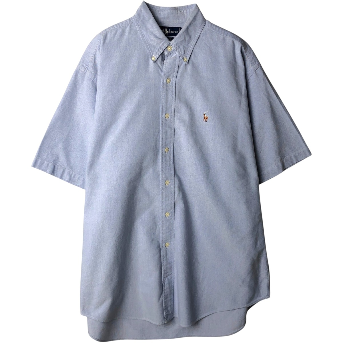 古着 ラルフローレン Ralph Lauren BLAIRE 半袖 ボタンダウンシャツ メンズL相当/eaa644893