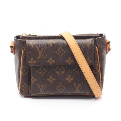 ルイ・ヴィトン LOUIS VUITTON ヴィバシテPM モノグラム ショルダーバッグ バッグ PVCコーティングキャンバス レザー レディース ブラウン系 M51165 【中古】