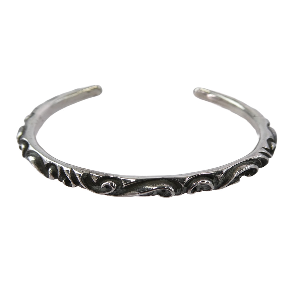 Chrome Hearts Scroll Band Bangle "Silver"
