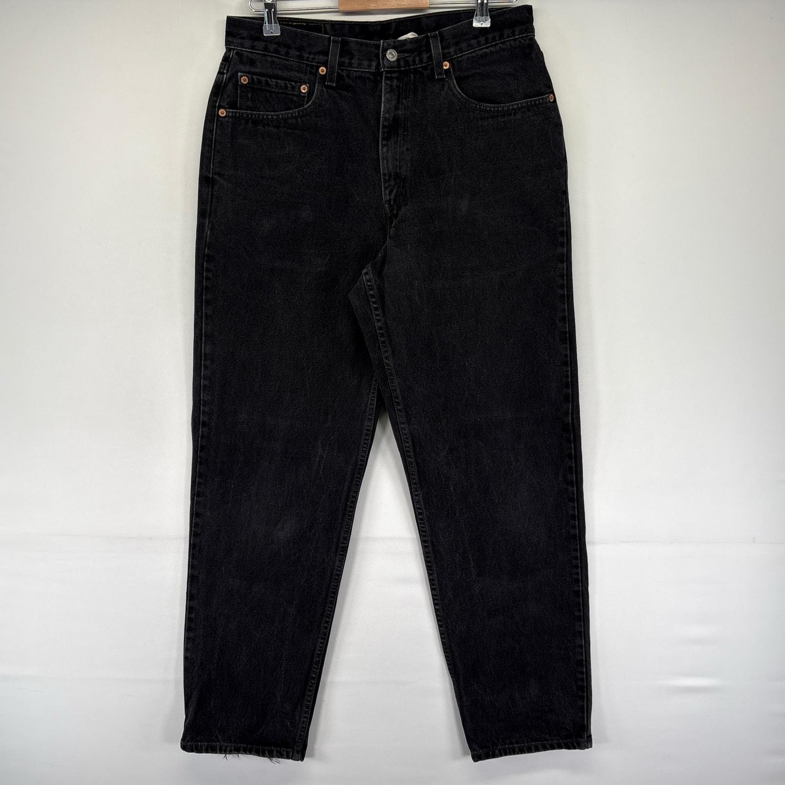 古着 90's/90年代 リーバイス Levi's デニム パンツ ブラックデニム 550 ジッパーフライ ジーンズ W34 L32  ブラック系 メンズ