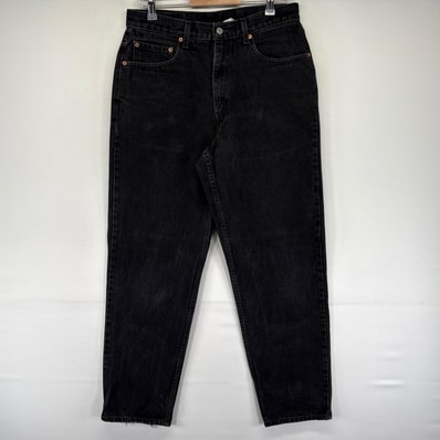 古着 90's/90年代 リーバイス Levi's デニム パンツ ブラックデニム 550 ジッパーフライ ジーンズ W34 L32 ブラック系 メンズ