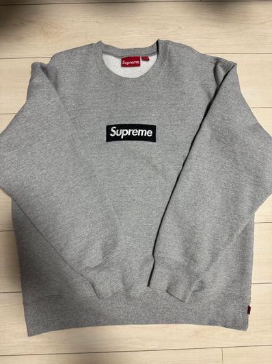 Supreme Box Logo Crewneck "Heather Grey" (22FW)