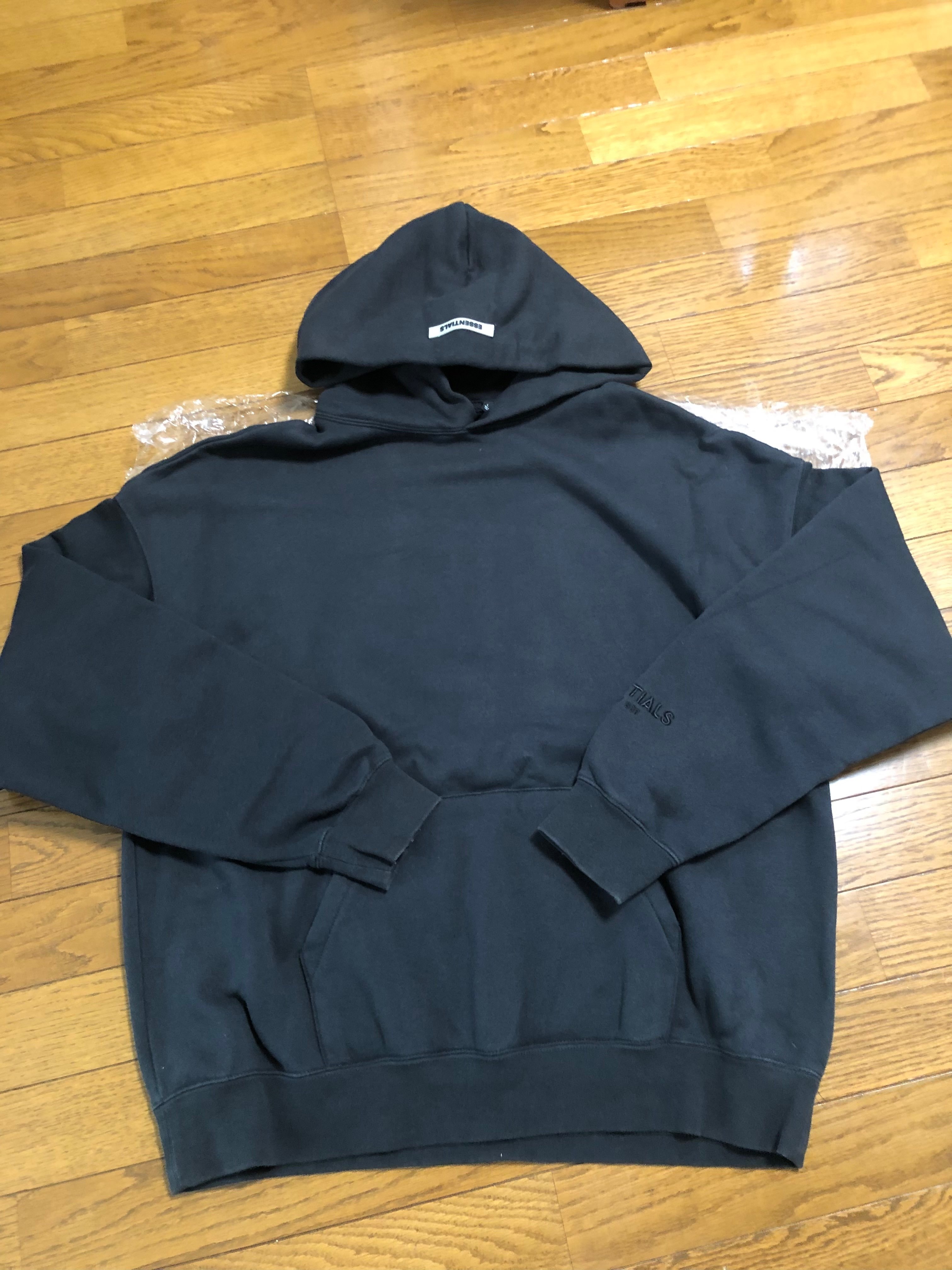 FEAR OF GOD ESSENTIALS 3M logo Pullover Hoodie "Black"