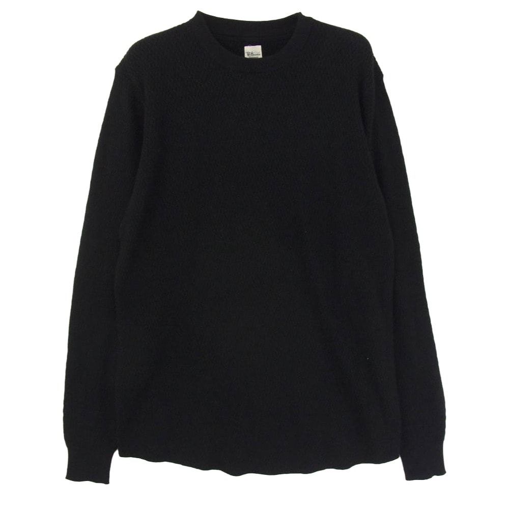 Ron Herman ロンハーマン カットソー 3220800019 カシミヤ混 ハニカムサーマル 長袖 Tシャツ ブラック系 S【中古】