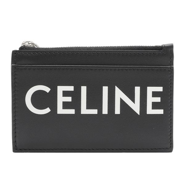 セリーヌ  カードケース  ロゴ ジップカードホルダー 10F993DM