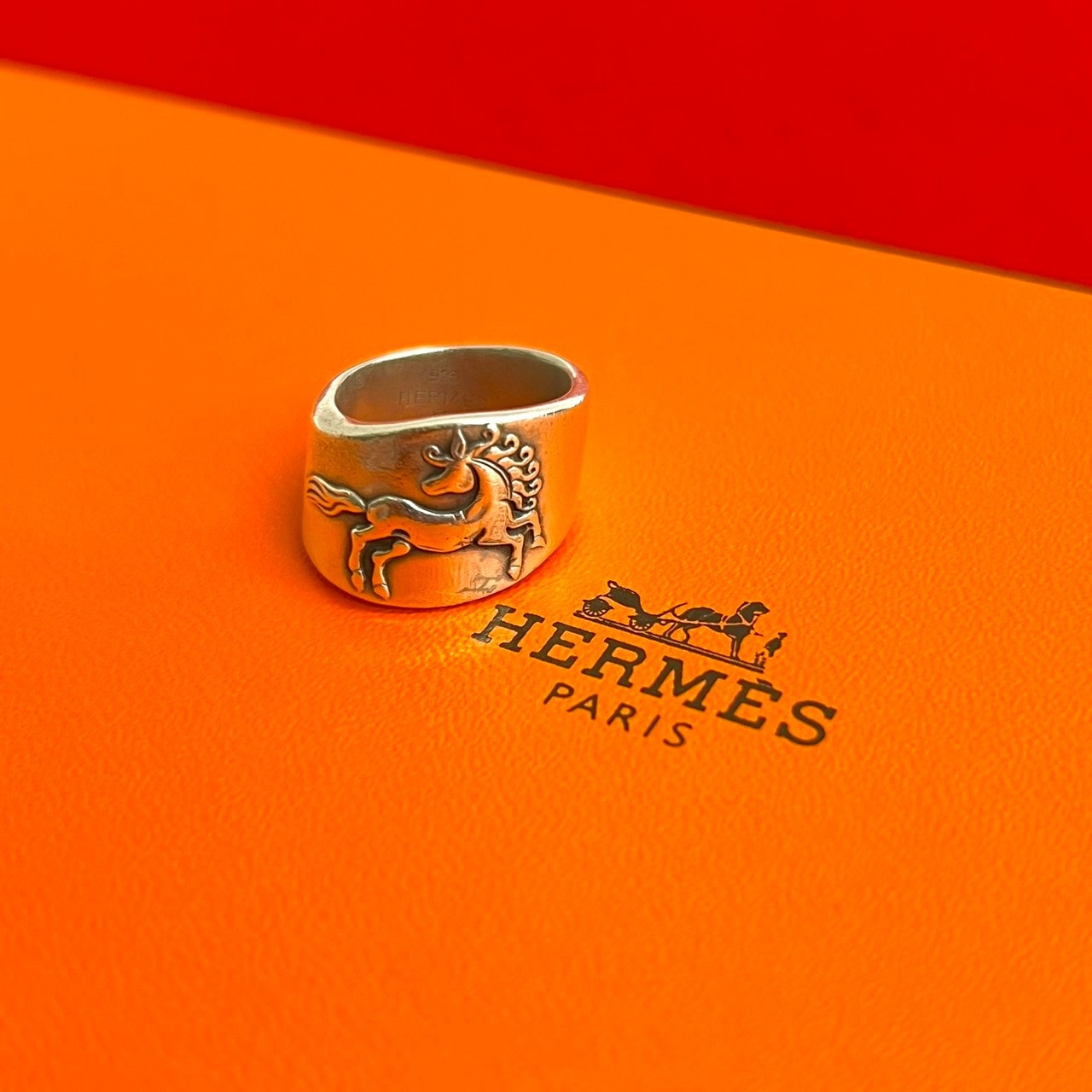 HERMES エルメス ギャロップ ホース リング シルバー925 リング・指輪 9号 シルバー
 75258