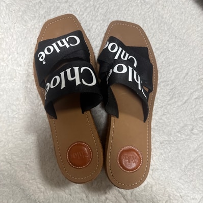 Chloe Woody Wedge Mule ”Black”