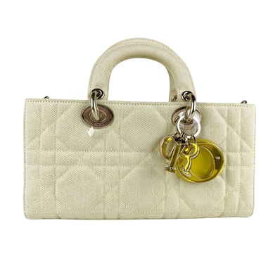 クリスチャンディオール Christian Dior ハンドバッグ ショルダーバッグ レディ D-ジョイ キャンバス イエロー レディース【中古】 z7533