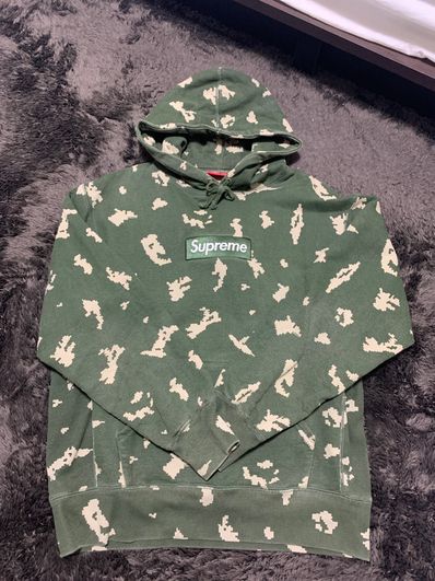 Supreme Box Logo Hooded Sweatshirt "Olive Russian Camo" (21FW)