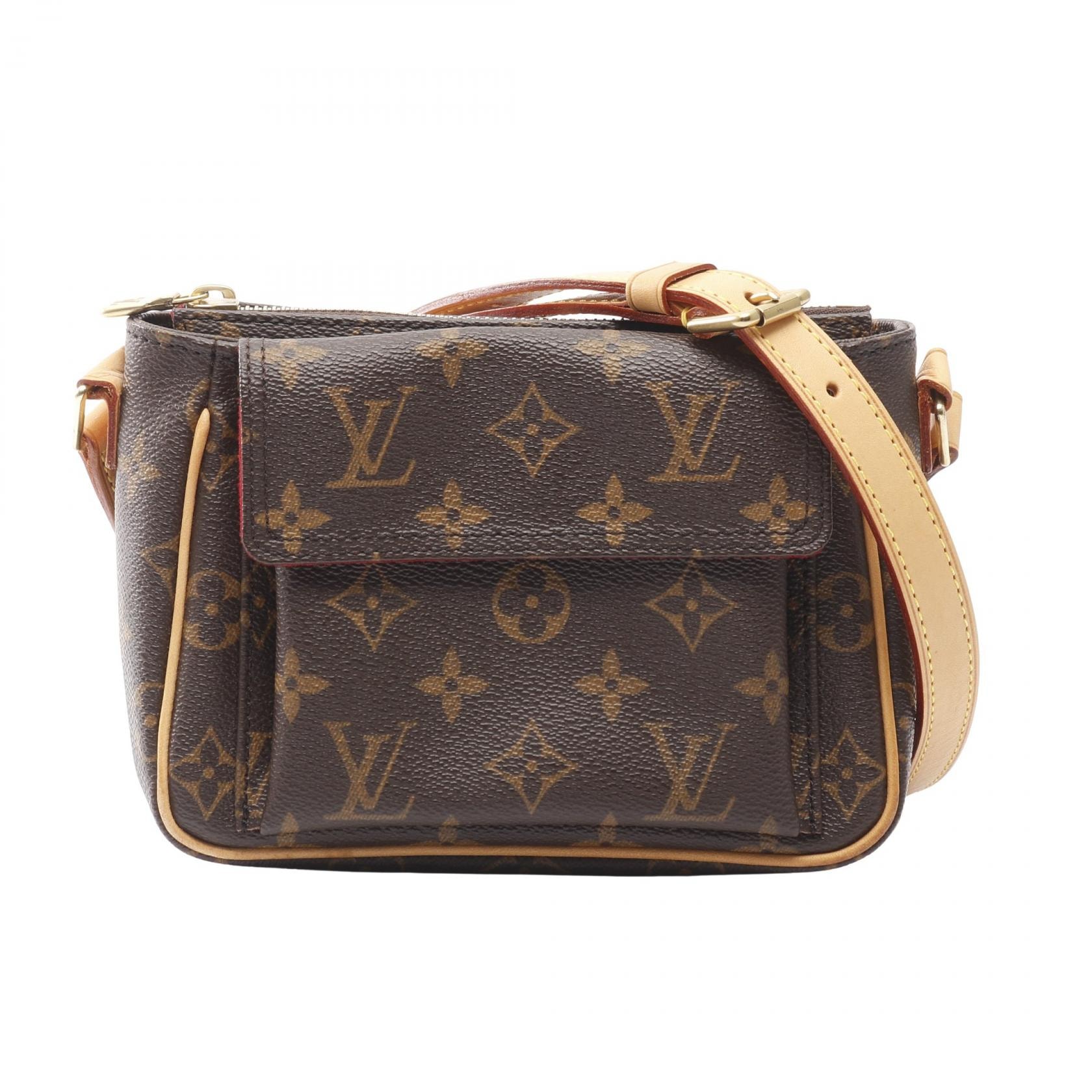 ルイ・ヴィトン LOUIS VUITTON ヴィバシテPM モノグラム ショルダーバッグ バッグ PVCコーティングキャンバス レザー レディース ブラウン系 M51165 【中古】