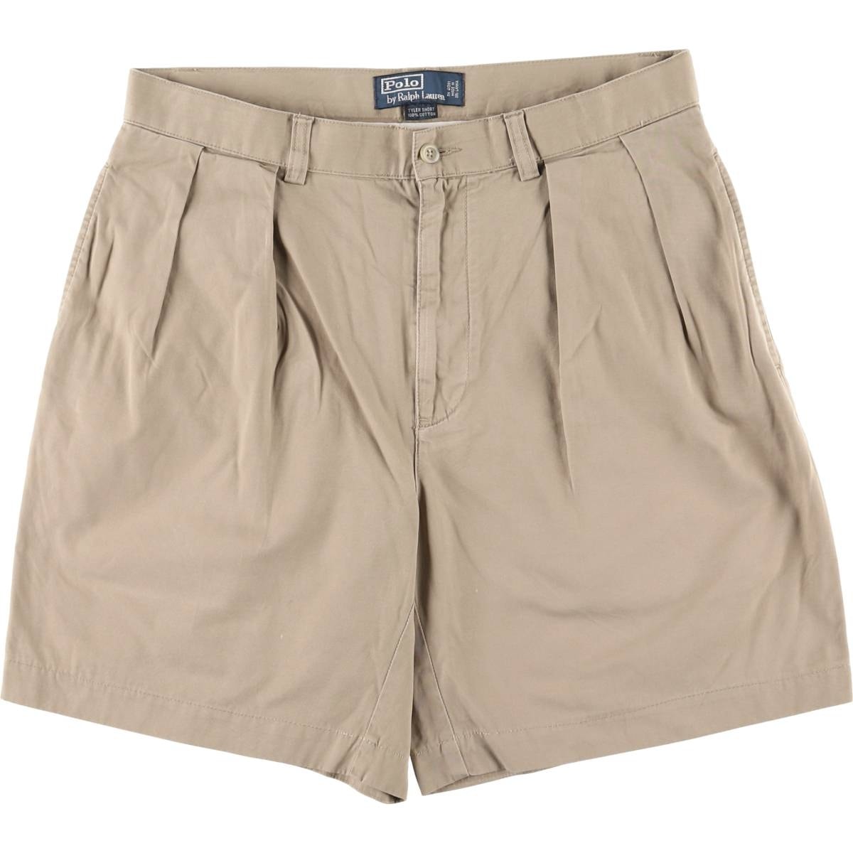 古着 ラルフローレン Ralph Lauren POLO by Ralph Lauren TYLER SHORT ツータック チノショーツ ショートパンツ メンズw32相当/eaa417745