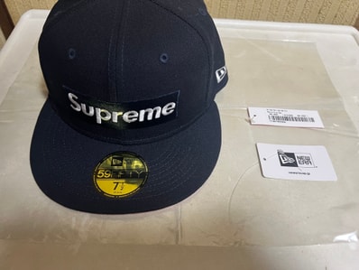 Supreme No Comp Box Logo New Era "Navy"
