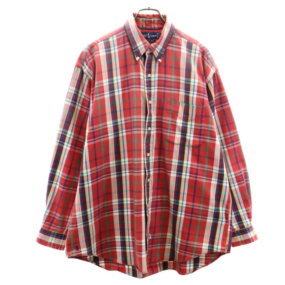 RALPH LAUREN 80s 90s 長袖 ネルシャツ