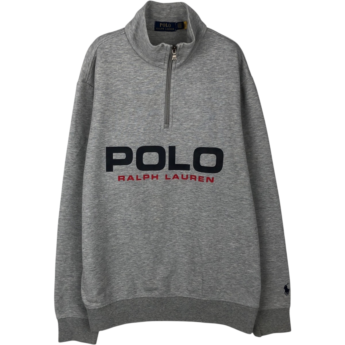古着 ラルフローレン Ralph Lauren POLO RALPH LAUREN ハーフジップスウェットシャツ トレーナー メンズL相当/eaa647563