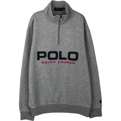 古着 ラルフローレン Ralph Lauren POLO RALPH LAUREN ハーフジップスウェットシャツ トレーナー メンズL相当/eaa647563