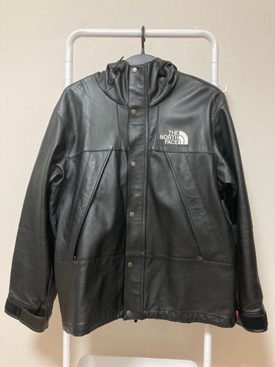 Supreme x The North Face Leather Mountain Parka "Black"