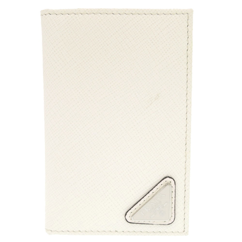 プラダ サフィアーノ トライアングル レザー ホワイト