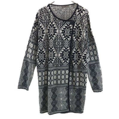 Y's ワイズ 80s 日本製 ヴィンテージ 長袖 ロング ニットカーディガン ブラック 他