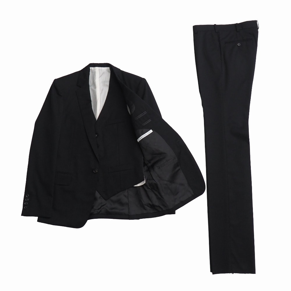 JOHN LAWRENCE SULLIVAN ジョンローレンスサリバン Wool Single Breasted Jacket パンツスーツ サイズ38 シングルブレストジャケット スリーピース セットアップ ブランド古着【中古】20261008/RB1247