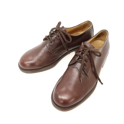 【中古】ジョルジオアルマーニ GIORGIO ARMANI レザー ドレスシューズ ブラウン【サイズ8】【メンズ】