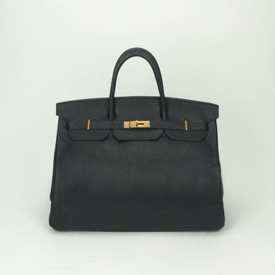 エルメス HERMES バーキン40 バーキン 40 バッグ トートバッグ アルデンヌ ノワール Noir ブラック Black 黒 ゴールド金具 ハンドバッグ