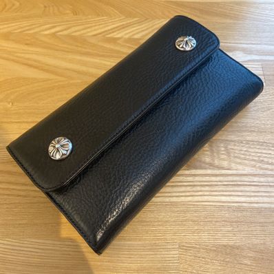 Chrome Hearts Wave Wallet Leather "Black"