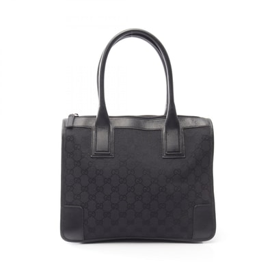 グッチ GUCCI GGキャンバス トートバッグ バッグ キャンバス レザー レディース ブラック系 000・0855 【中古】