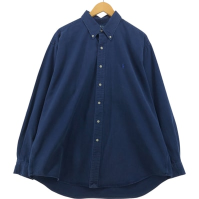 古着 ラルフローレン Ralph Lauren BLAKE 長袖 ボタンダウンシャツ メンズXL相当/eaa554472