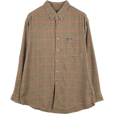古着 ラルフローレン Ralph Lauren CHAPS チャップス 長袖 ボタンダウン ライトネルチェックシャツ メンズXL相当/eaa675657