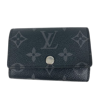 ルイヴィトン LOUIS VUITTON ミュルティクレ6 ミュルティクレ 6 M82603 モノグラムエクリプス 6連 鍵 キー キーケース モノグラムエクリプスキャンバス ブラック