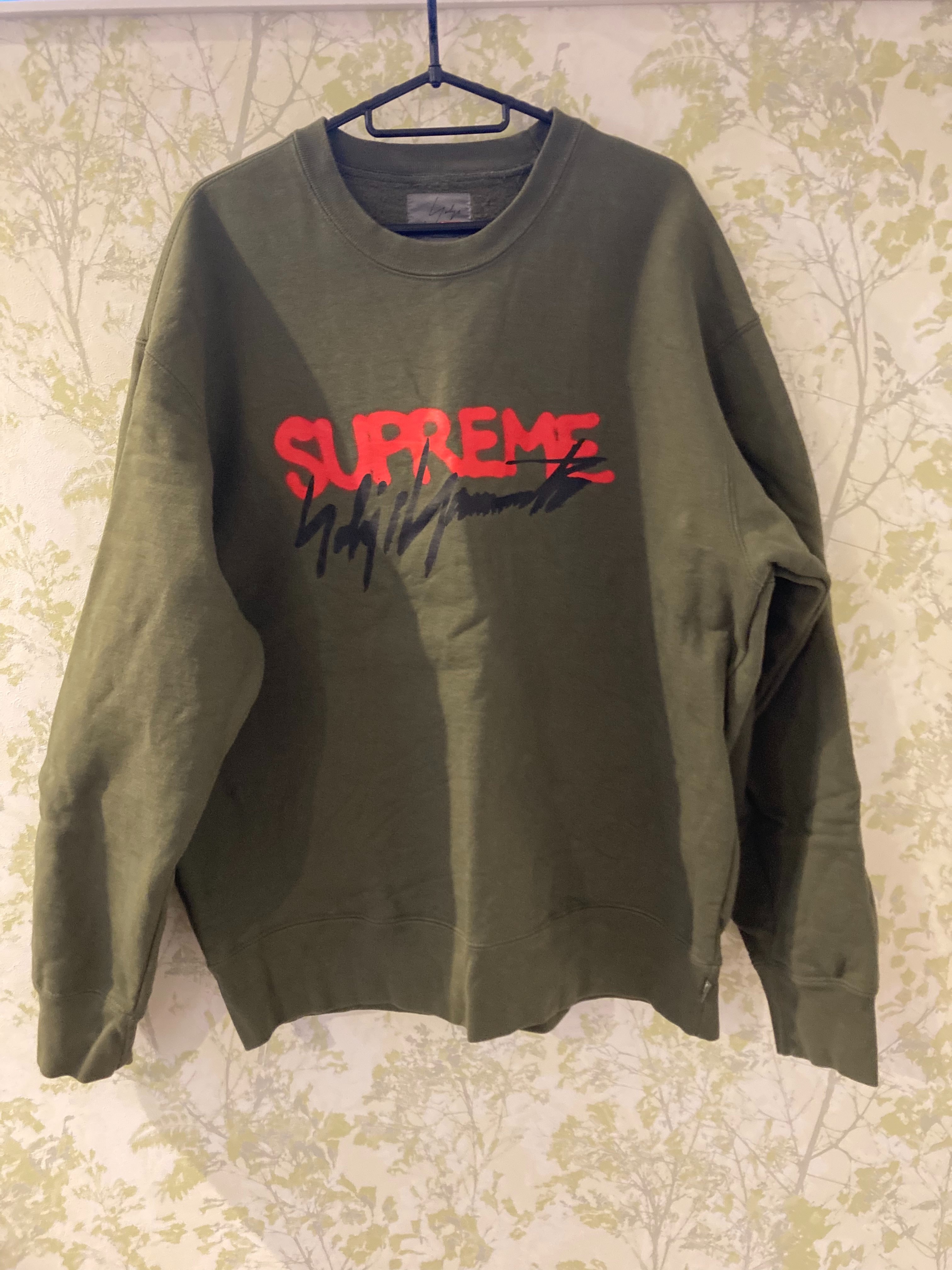 Supreme x Yohji Yamamoto Crewneck "Olive"