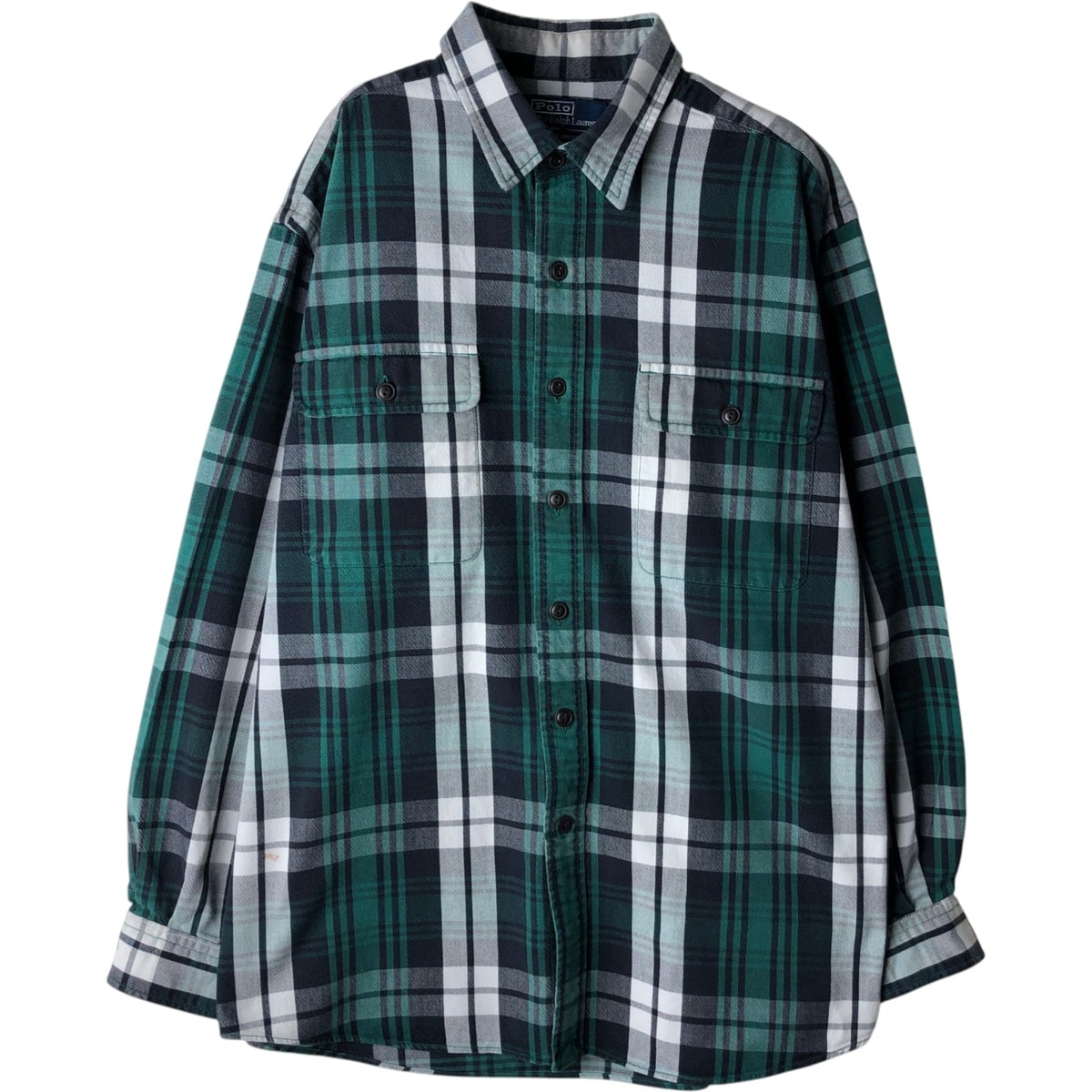 古着 ラルフローレン Ralph Lauren POLO by Ralph Lauren SPORT WHITFIELD 長袖 コットンチェックシャツ メンズL相当/eaa618568