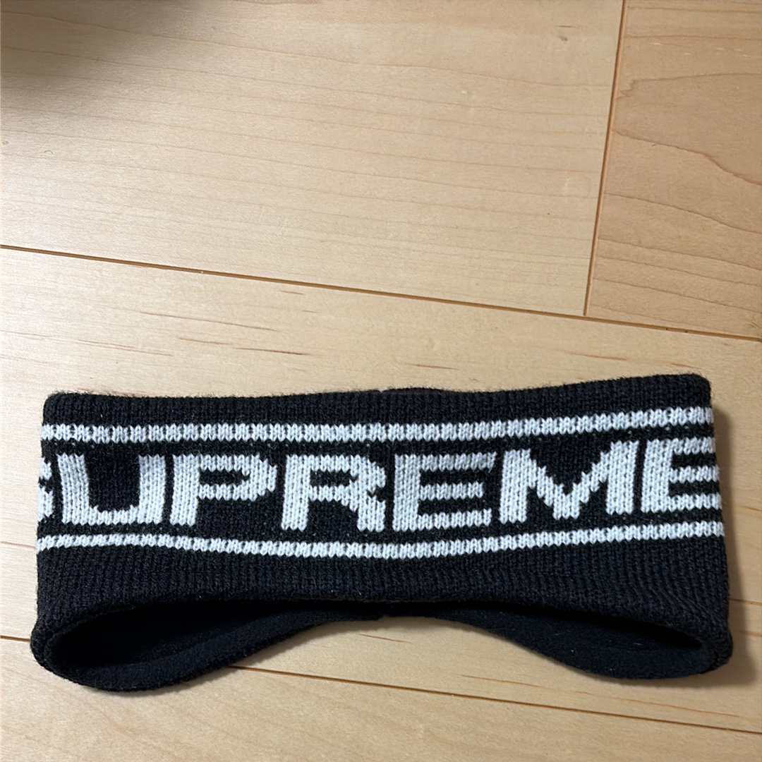 Supreme Contrast Logo Headband "Black"