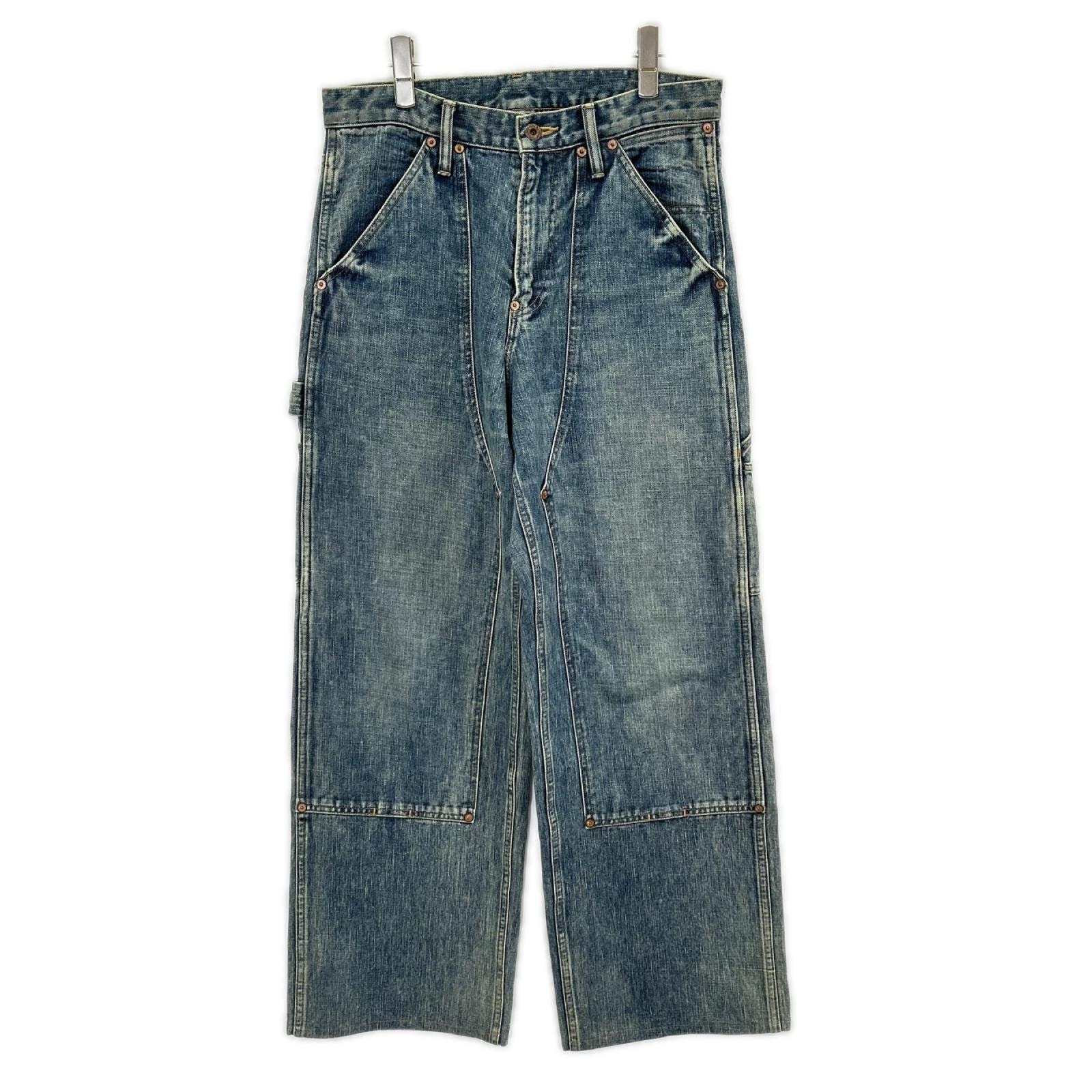 シュガーヒル 2411300405 ブルー FadedPainterDoubleKneeTrousers デニムパンツ