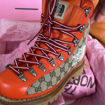 Gucci x The North Face Men's Boots "Beige Ebony"