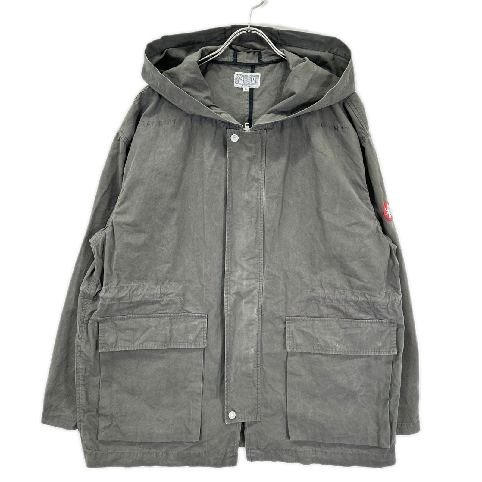 シーイー CES29JK08 チャコール コットン シリコンパッチ バイオウォッシュ加工 COTTON HOOD JACKET L